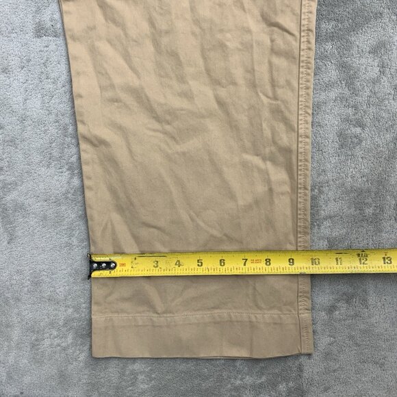 RE/DONE 90s High-Rise Trousers Womens 32 Button Fly Twill Chino Washed Khaki - Picture 5 of 13